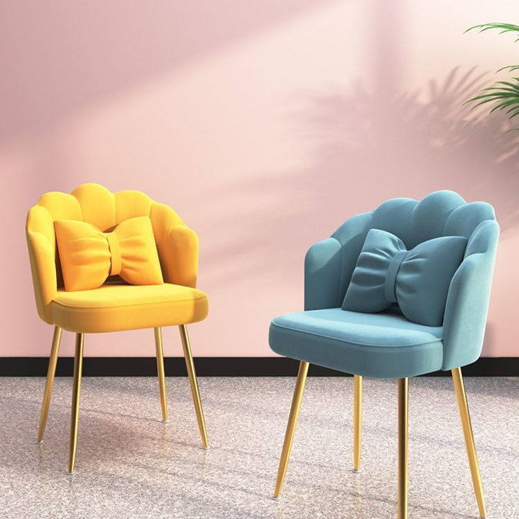 网红花瓣椅美甲凳子靠背特价美甲椅美容椅化妆椅