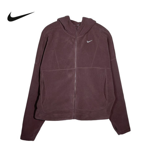 Nike耐克女子外套2026春季摇粒绒加绒保暖连帽衫夹克 HV3699-502