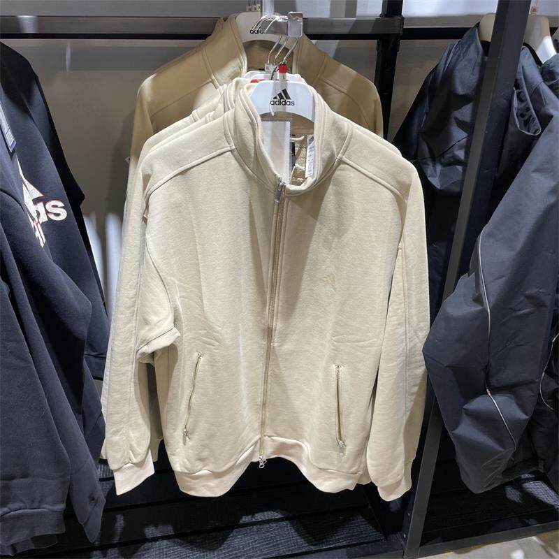 adidas阿迪达斯运动服男春季新款休闲舒适针织上衣夹克外套IK3463