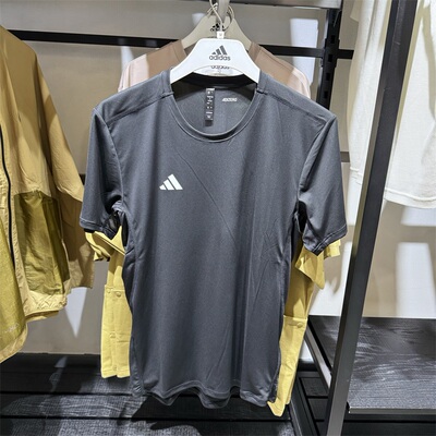 阿迪达斯短袖男速干运动T恤