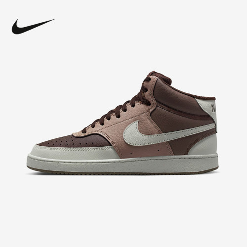 NIKE耐克男鞋2025冬COURT VISION MID简版空军休闲板鞋DN3577-200