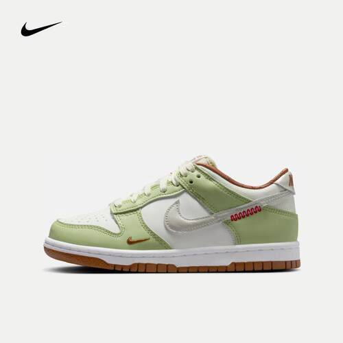 耐克女鞋25春季NIKE DUNK LOW (GS)大童蛇年限定休闲鞋HV6001-101