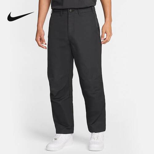 NIKE耐克运动裤男2024冬季新款防泼水宽松休闲梭织长裤FZ0711-060