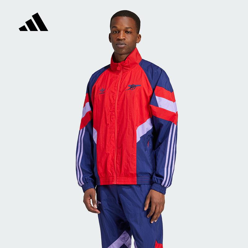 Adidas阿迪达斯外套男2024秋季新款阿森纳足球运动梭织夹克IS6503