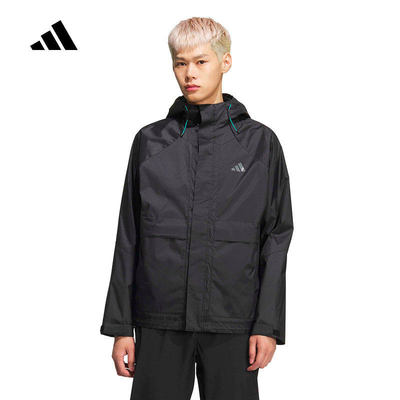 adidas阿迪达斯运动外套男2026春季连帽夹克KR2493 KR2494 KR2495
