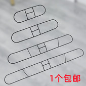 100cm 拖把配件尘推不锈钢铁架配件平板拖把子铁框撑子40