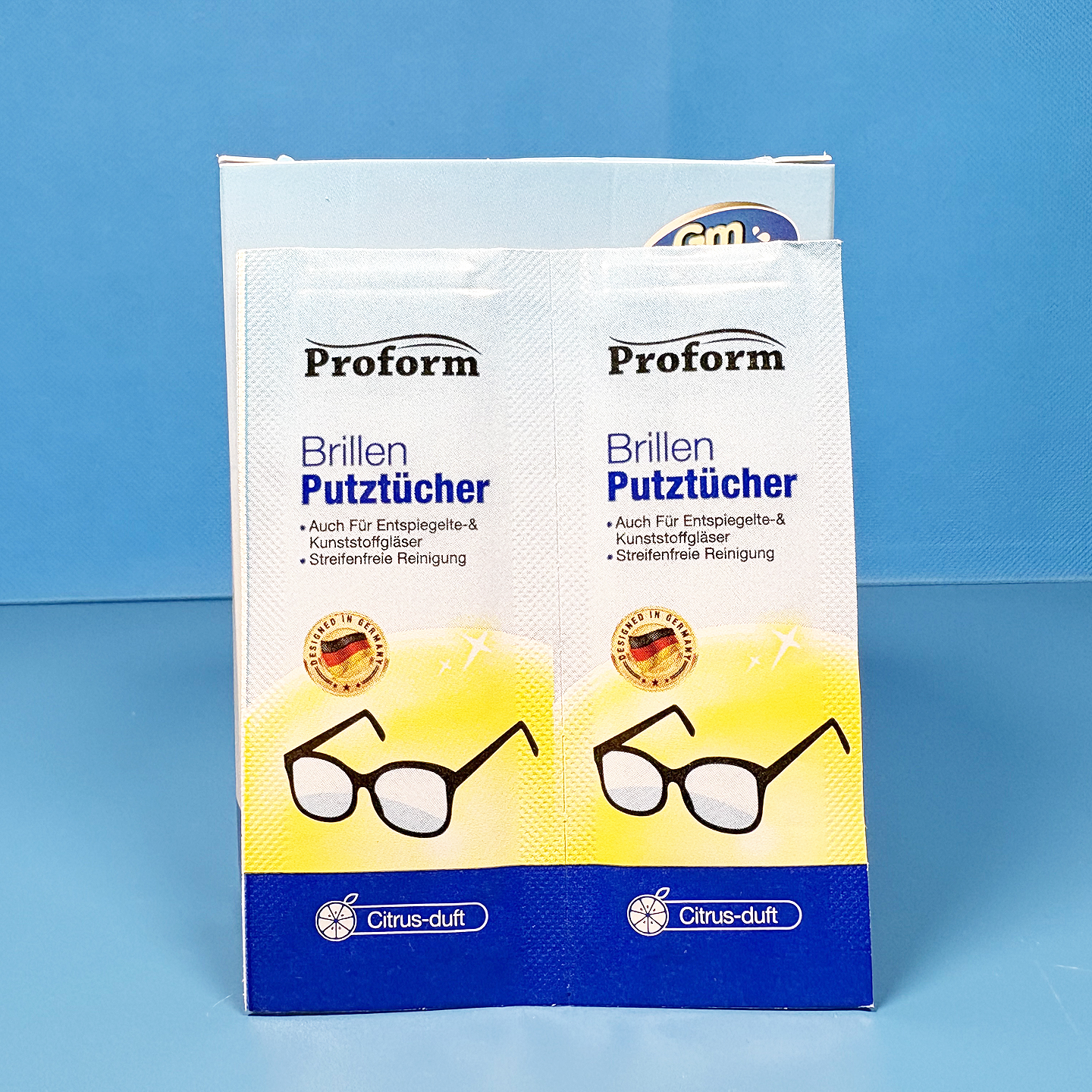 德国普乐姆一次性擦眼镜纸52片便携独立包装手机相机电脑屏幕湿纸