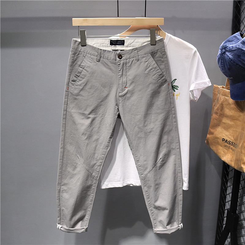 春季修身韩版九分裤韩版