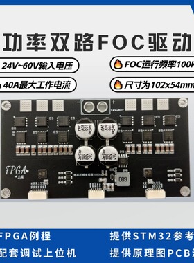 大功率双路FOC驱动器(不带主控)