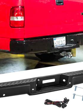 适用于2004-2006款福特F150电镀后保险杠 带雷达孔 铁杠FO1102348