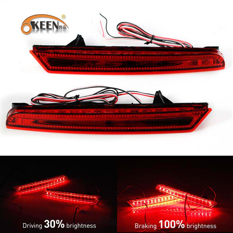 OKEEN适用09-14本田奥德赛后杠灯 专用LED后保险杠尾灯高亮刹车灯