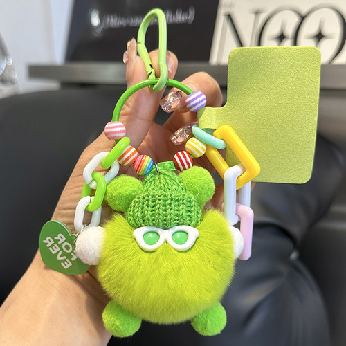 多巴胺小煤球怪兽玩偶挂件钥匙扣