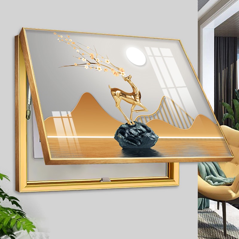 电表箱装饰画强弱开关箱遮挡美化