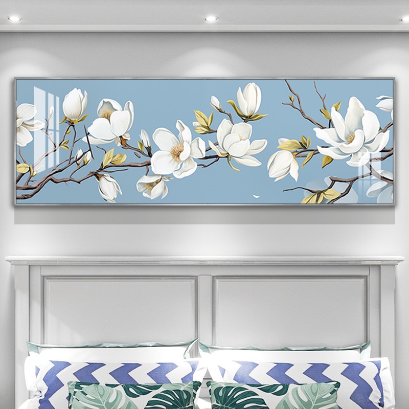 高档主次卧室背景墙装饰画床头画