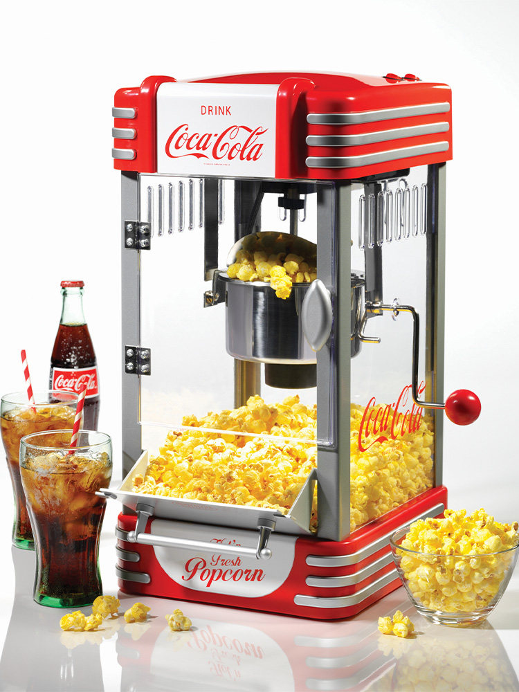 美国复古爆米花机家用迷你商用摆摊用全自动小型电动老式苞米粒机