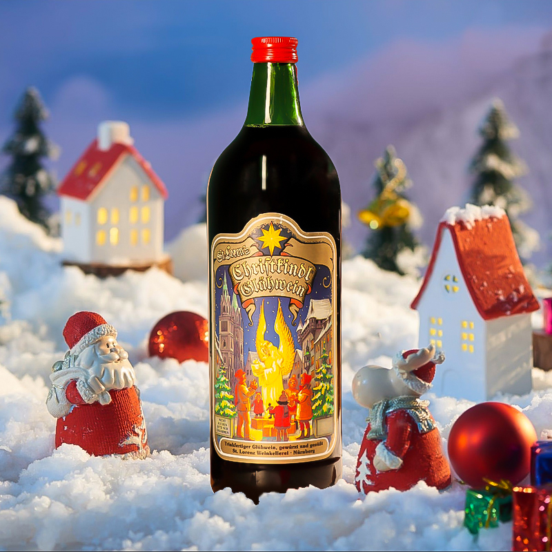 可直接加热德国进口热红酒1000ml甜红葡萄酒女士低度微甜干红圣诞