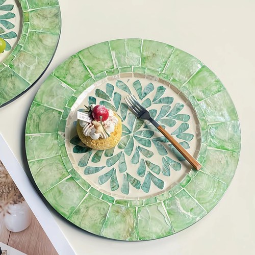 贝壳餐垫餐桌餐具垫片轻奢餐垫高级感欧式碗碟隔热垫牛排餐盘垫子