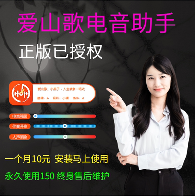 电音助手Lite永久/自动电音识别基调/升降调/消除人声/声卡调试