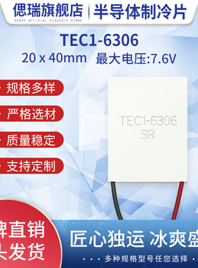 TEC1-6308 06306长方形半导体制冷片40*20mm 美容仪 医疗设备致冷