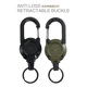 自动伸缩扣路亚易拉扣钢丝绳钓鱼防丢失手绳户外登山扣钥匙扣