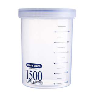 老季全密封饵料瓶浮水透明PP塑料螺旋盖大口径钓鱼饵料罐钓箱垂钓