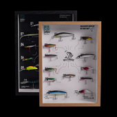 路亚假饵溪流台钓配件DIY多功能收纳立体艺术展示框渔具垂钓配件