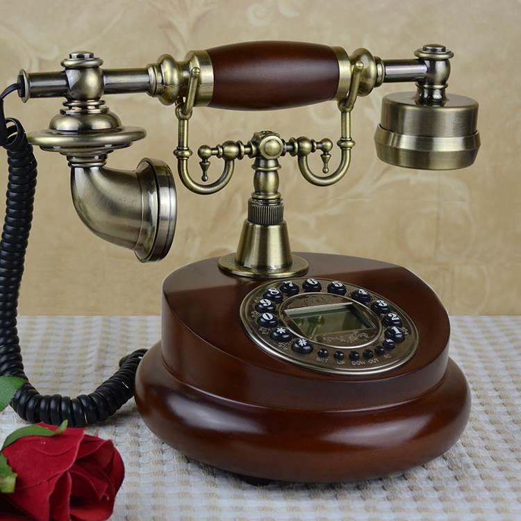 欧式复古老式转盘电话机美式仿古家用座机时尚创意电话无线插卡