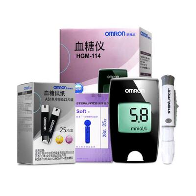 欧姆龙量糖试纸条AS1适用HGM-111/112/114量糖试仪居家自用配件