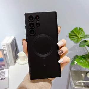 液态硅胶壳适用三星s23ultra手机壳新款s22ultra磁吸无线充电男女note20/10ultra全包镜头防摔s21高端s20软壳