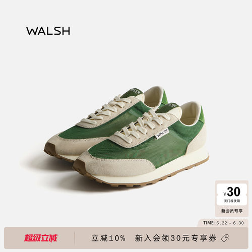 WALSHLA84夏季透气网鞋慢跑鞋