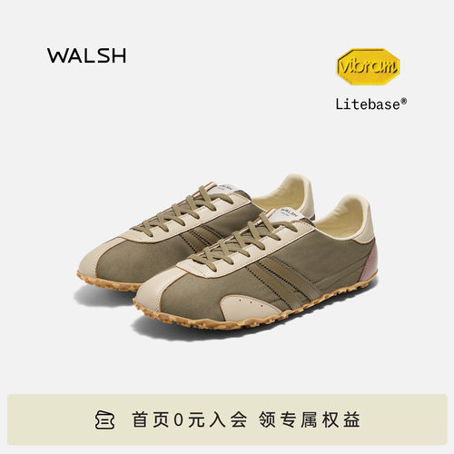 WALSH|CONCORDE复古薄底休闲鞋