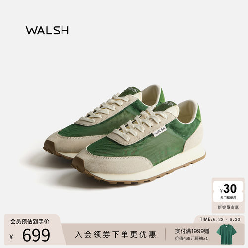WALSHLA84夏季透气网鞋慢跑鞋