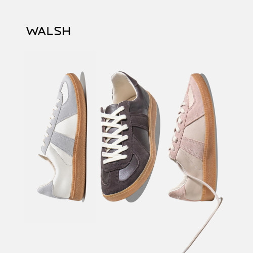 WALSH孙千同款真皮复古德训鞋