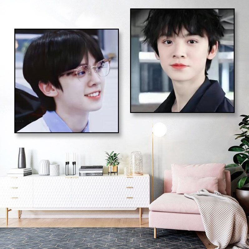 tf家族三代练习生左航diy数字油画手绘填色涂鸦画生日礼物送朋友