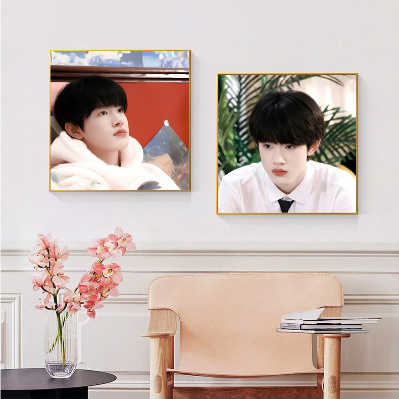 tf家族三代练习生张极diy数字油画手绘填色画应援周边送朋友礼物