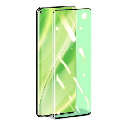 适用IQOO5Pro绿光钢化玻璃膜护眼vivoiqoo5pro手机膜抗蓝光曲面屏V2025A保护贴膜iq005pro曲屏水凝IQ5por爱酷