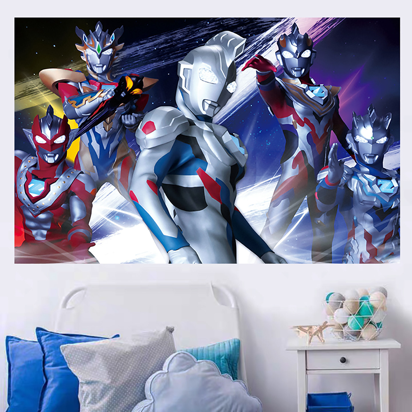 超人相信光墙贴画自粘贴纸海报儿童男房卡通动漫背景墙装饰画壁画