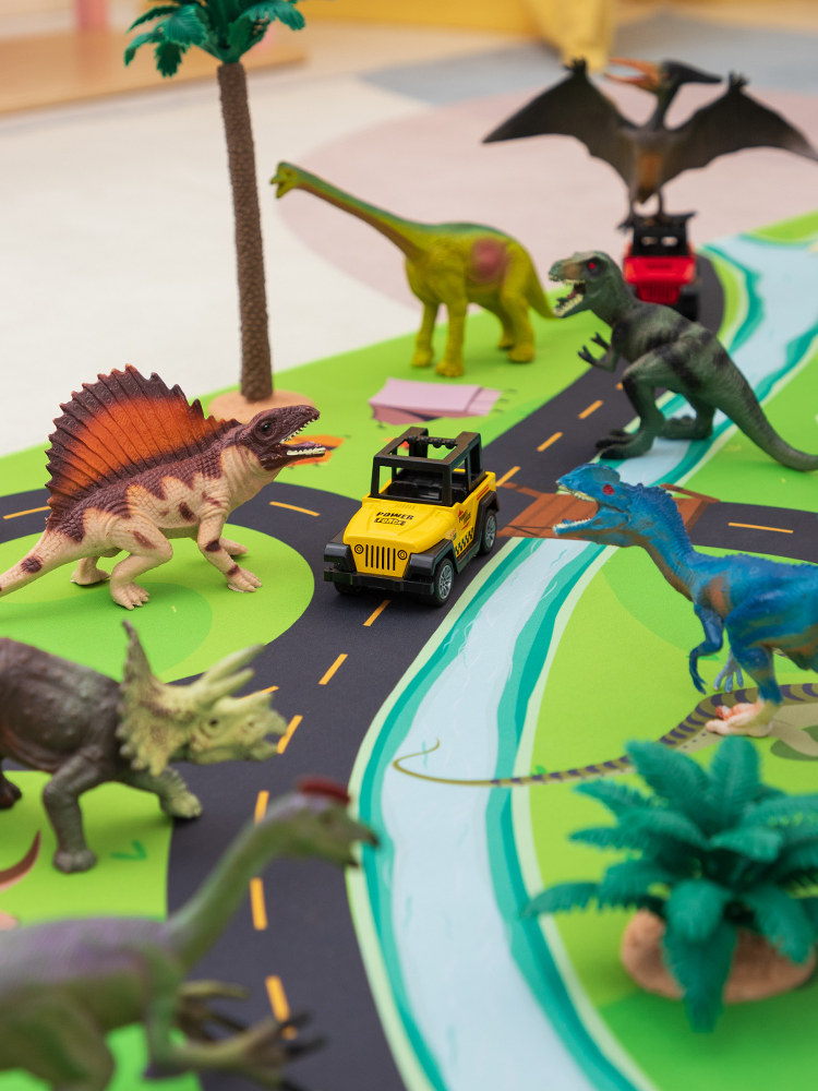 시뮬레이션 동물원 공룡 세계 티라노사우루스 렉스 장면 모델 세트 어린이 장난감 소년과 소녀 생일 선물