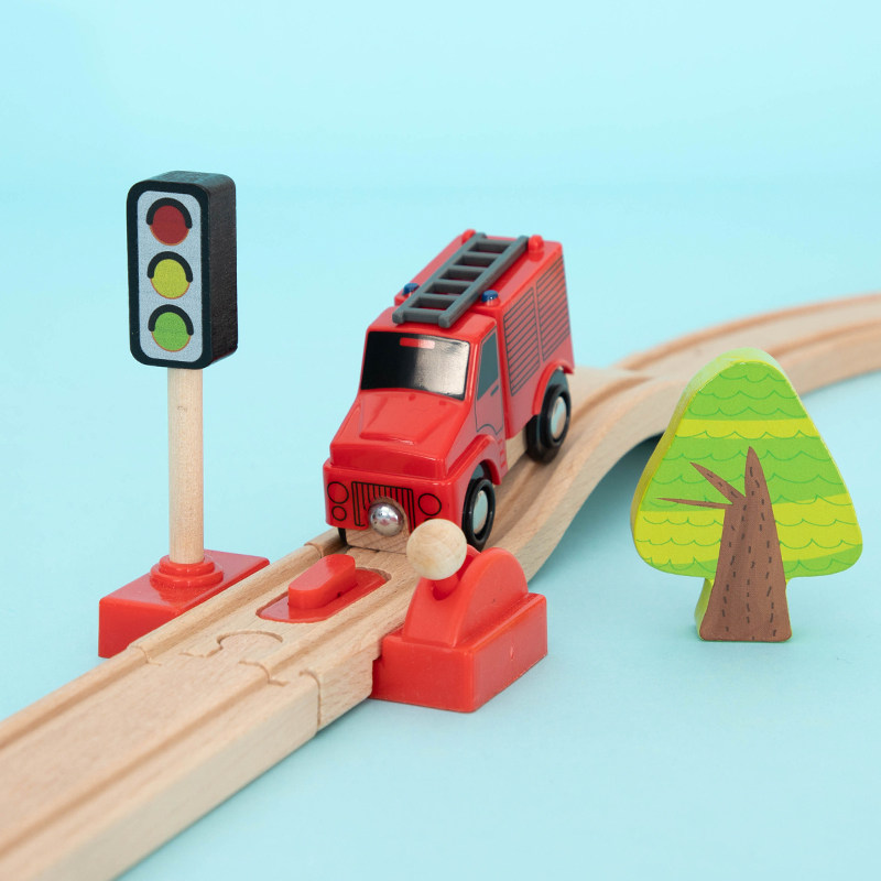 COMPATIBLE BRIO CHILDRENS WOODEN ELECTRIC TRAIN TRACK SET MAGNETIC EDUCATIONAL BUILDING BLOCKS ASSEMBLED TOY BOY