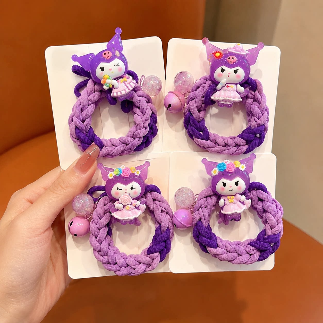 可爱卡通儿童编织发圈扎马尾女高弹力皮筋女孩发绳宝宝不伤发头绳