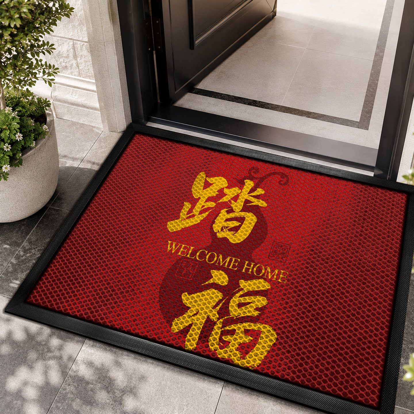 入户门地垫防水防滑弹力门垫防滑脚垫室外进门玄关免打理耐脏地毯