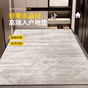 现代轻奢入户门垫进门地垫门厅玄关防滑耐脏大尺寸全铺可定制地毯