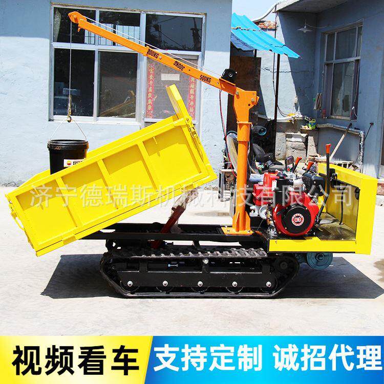 建筑工地用四不像爬山虎价格爬坡履带随车吊厂家小型履带运输车