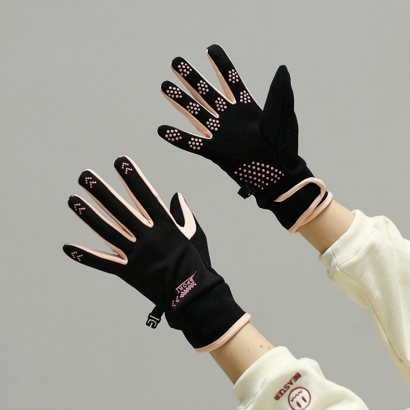 复合加绒运动骑行防风触摸屏手套