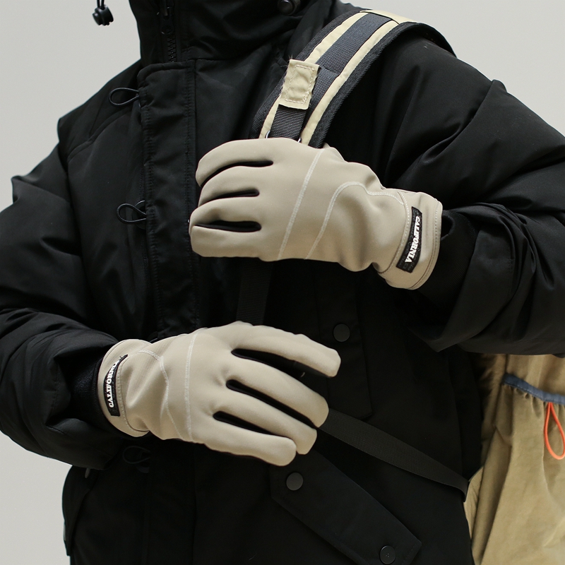 驾驶摩托电动车耐磨防滑骑行手套秋冬户外运动防风保暖加绒触屏男