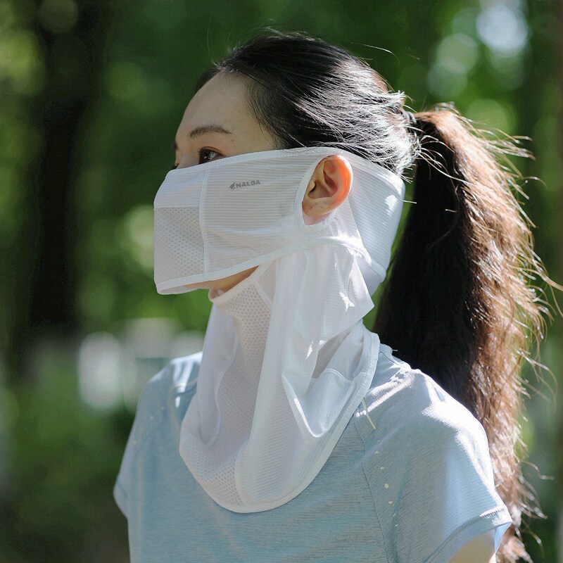 夏季超薄透气挂耳防晒护颈面罩图片