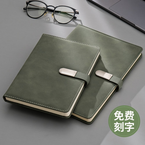 加厚a5笔记本子简约带扣