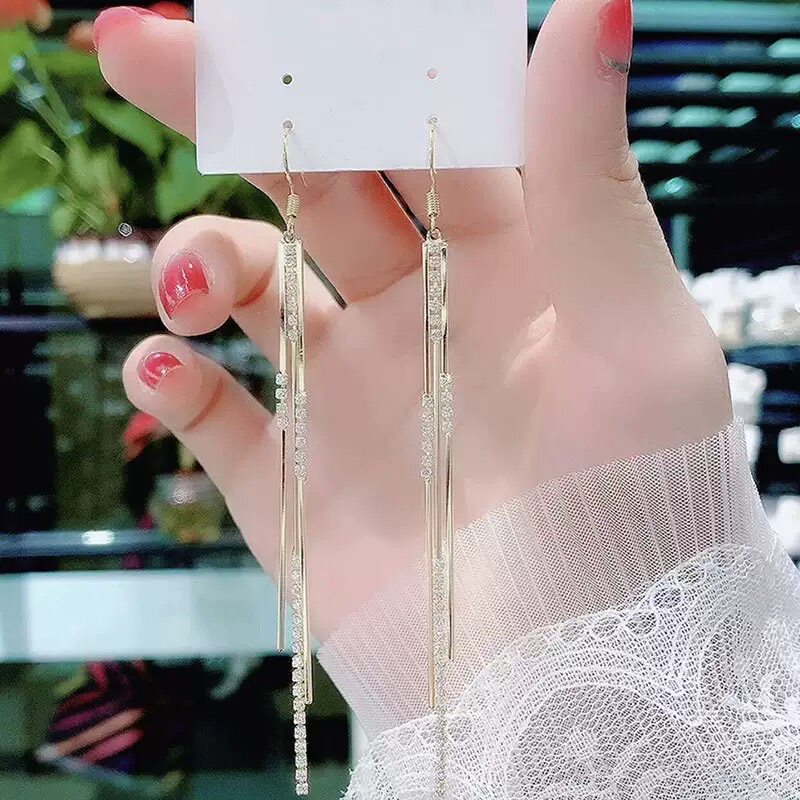 抖音直播同款快手流苏耳环女夏季耳环
