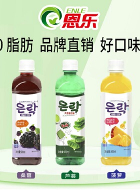 【ENLE】厂家直销健康可携式芦荟桑葚凤梨多口味混合500ml*10瓶
