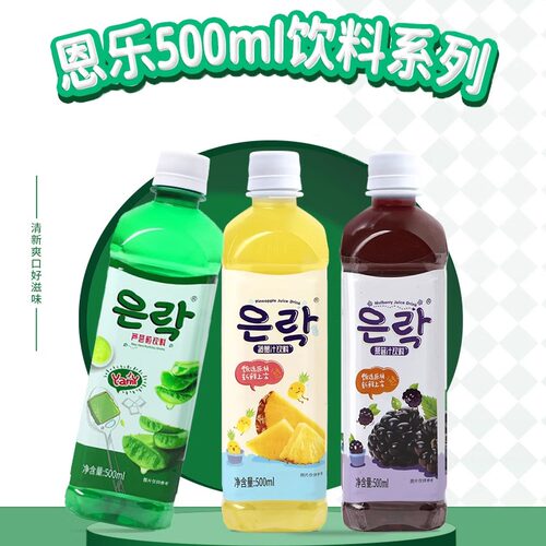 恩乐ENLE库拉索芦荟桑葚菠萝饮料厂家直销选用多口味500ml*5瓶